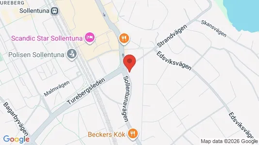 Lägenheter till salu i Sollentuna - kort over placeringen