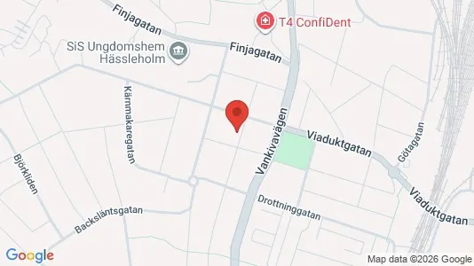 Bostadsrätter till salu i Hässleholm - kort over placeringen