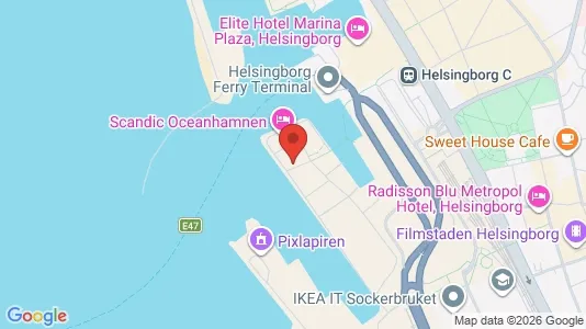 Lägenheter till salu i Helsingborg - kort over placeringen