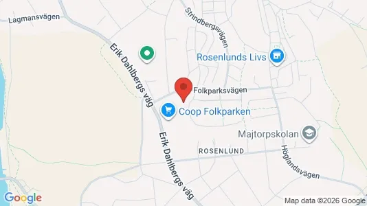 Bostadsrätter till salu i Södertälje - kort over placeringen