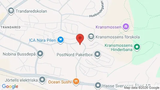 Lägenheter till salu i Borås - kort over placeringen