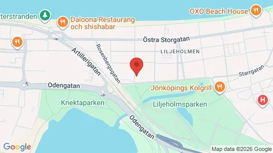 Lägenheter till salu i Jönköping - kort over placeringen