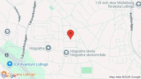 Bostadsrätter till salu i Lidingö - kort over placeringen