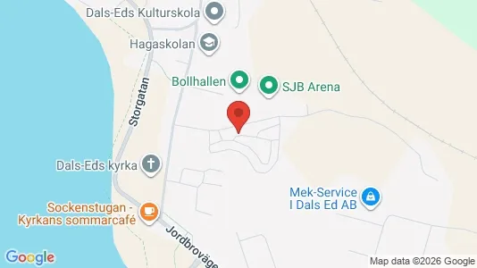 Bostadsrätter till salu i Dals-Ed - kort over placeringen