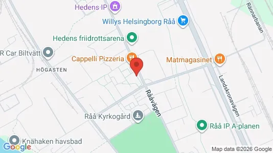 Lägenheter att hyra i Helsingborg - kort over placeringen