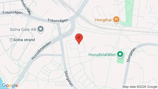 Lägenheter till salu i Solna - kort over placeringen