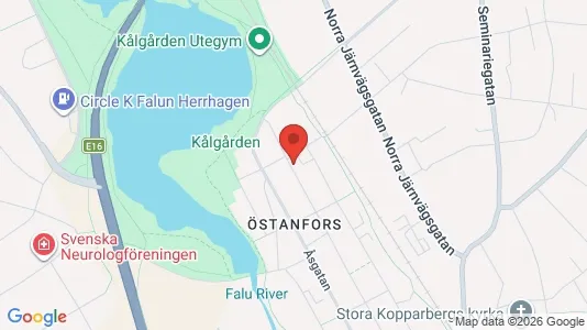 Lägenheter att hyra i Falun - kort over placeringen