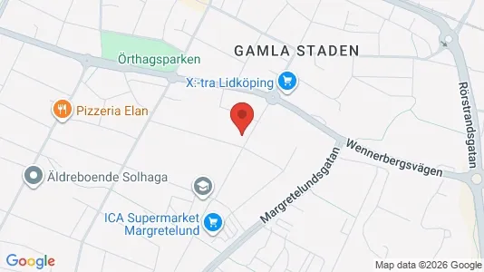 Bostadsrätter till salu i Lidköping - kort over placeringen