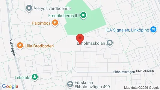 Bostadsrätter till salu i Linköping - kort over placeringen