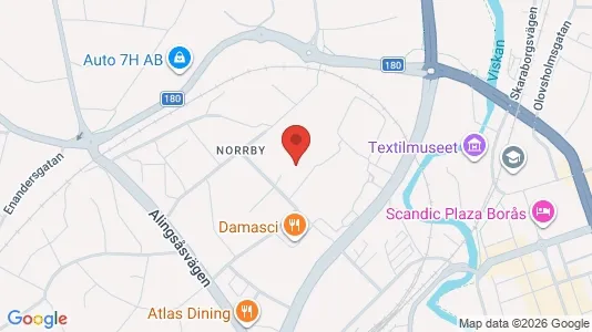 Lägenheter till salu i Borås - kort over placeringen