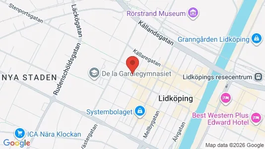 Lägenheter att hyra i Lidköping - kort over placeringen