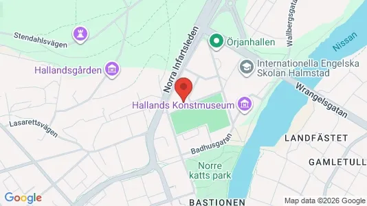 Lägenheter att hyra i Halmstad - kort over placeringen