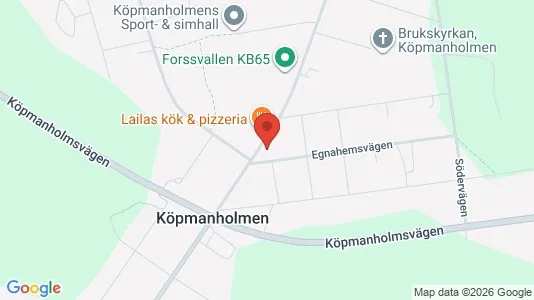 Lägenheter att hyra i Örnsköldsvik - kort over placeringen