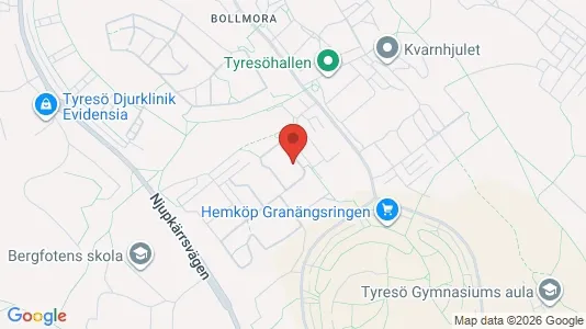 Lägenheter att hyra i Tyresö - kort over placeringen