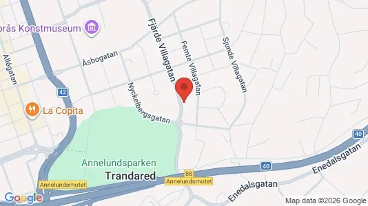 Lägenheter att hyra i Borås - kort over placeringen