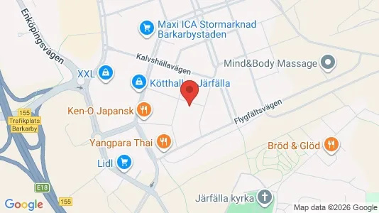 Bostadsrätter till salu i Norrköping - kort over placeringen