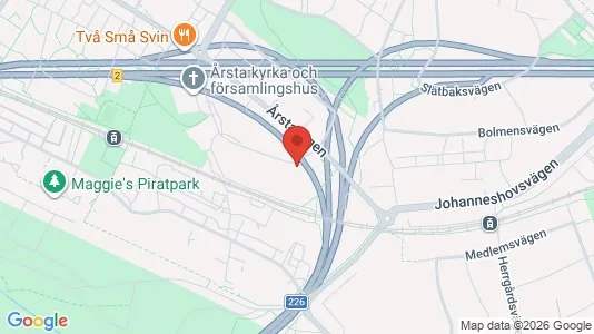 Lägenheter att hyra i Hammarbyhamnen - kort over placeringen
