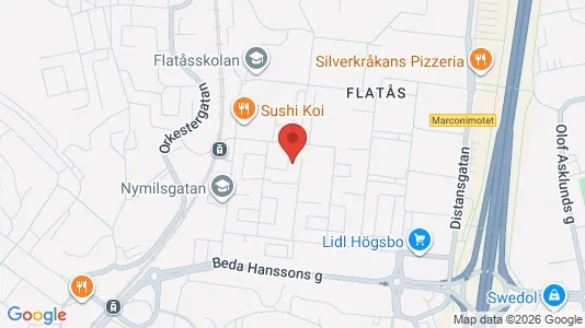 Bostadsrätter till salu i Askim-Frölunda-Högsbo - kort over placeringen