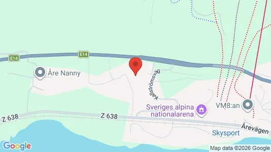Bostadsrätter till salu i Åre - kort over placeringen