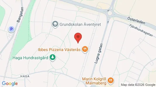 Bostadsrätter till salu i Västerås - kort over placeringen