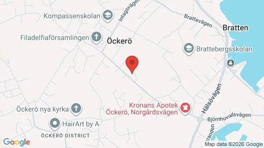 Lägenheter till salu i Öckerö - kort over placeringen