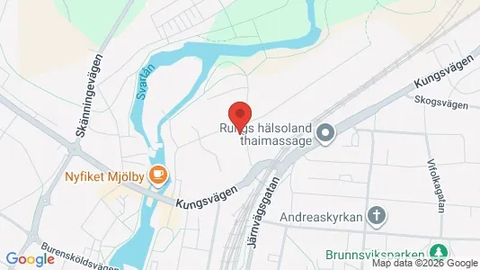 Bostadsrätter till salu i Mjölby - kort over placeringen