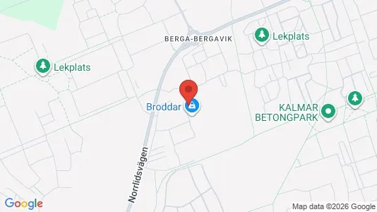 Bostadsrätter till salu i Kalmar - kort over placeringen