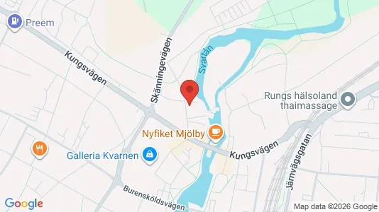 Bostadsrätter till salu i Mjölby - kort over placeringen