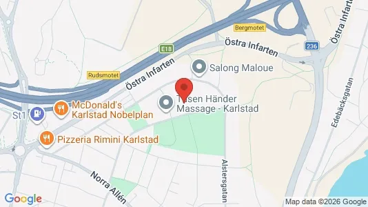 Bostadsrätter till salu i Karlstad - kort over placeringen