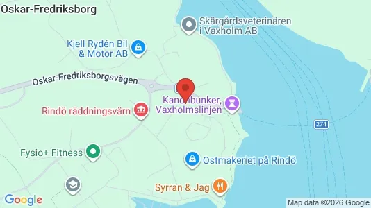 Bostadsrätter till salu i Vaxholm - kort over placeringen