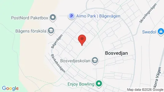 Bostadsrätter till salu i Sundsvall - kort over placeringen