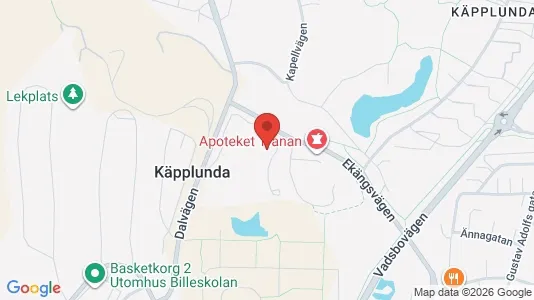 Bostadsrätter till salu i Skövde - kort over placeringen
