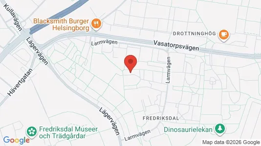 Bostadsrätter till salu i Helsingborg - kort over placeringen