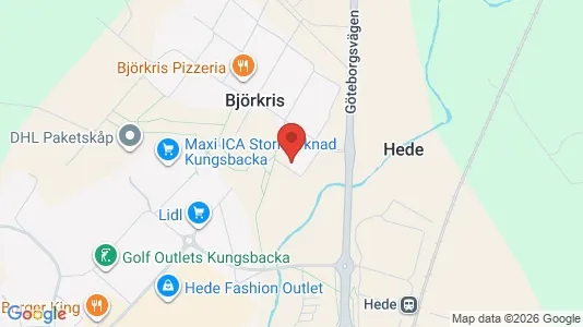 Bostadsrätter till salu i Kungsbacka - kort over placeringen