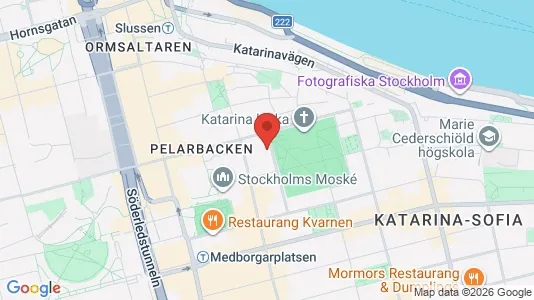 Bostadsrätter till salu i Södermalm - kort over placeringen