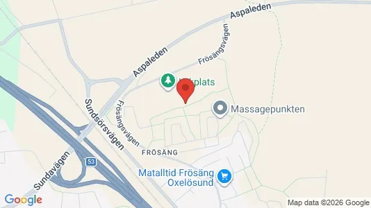 Bostadsrätter till salu i Oxelösund - kort over placeringen