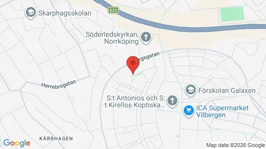 Bostadsrätter till salu i Norrköping - kort over placeringen
