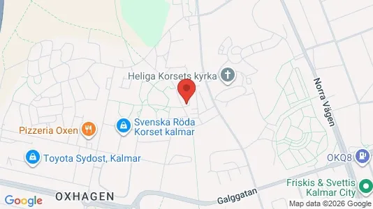 Bostadsrätter till salu i Kalmar - kort over placeringen