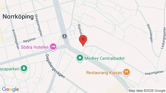 Bostadsrätter till salu i Norrköping - kort over placeringen
