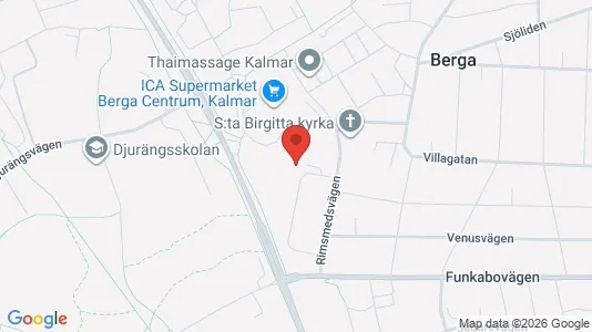Bostadsrätter till salu i Kalmar - kort over placeringen