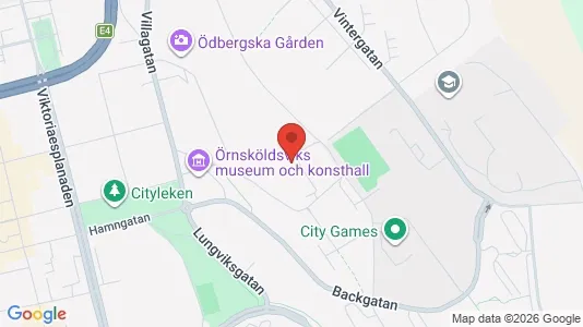 Bostadsrätter till salu i Örnsköldsvik - kort over placeringen