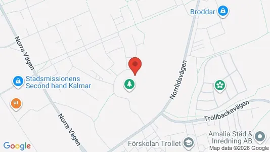 Bostadsrätter till salu i Kalmar - kort over placeringen