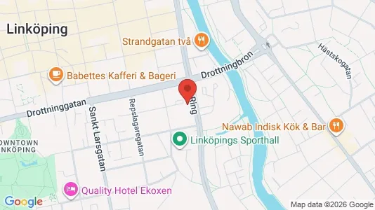 Bostadsrätter till salu i Linköping - kort over placeringen
