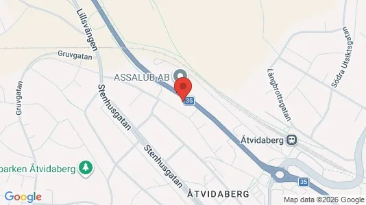 Bostadsrätter till salu i Åtvidaberg - kort over placeringen