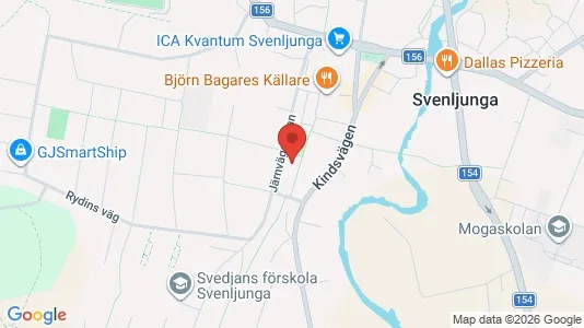 Bostadsrätter till salu i Svenljunga - kort over placeringen