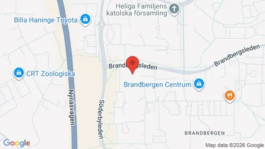 Bostadsrätter till salu i Haninge - kort over placeringen