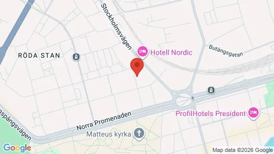 Bostadsrätter till salu i Norrköping - kort over placeringen