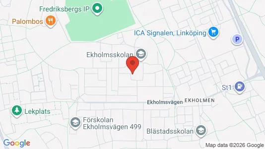 Bostadsrätter till salu i Linköping - kort over placeringen