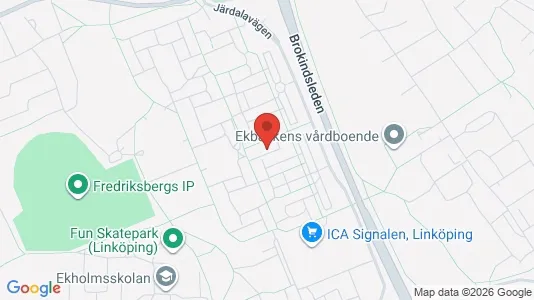Bostadsrätter till salu i Linköping - kort over placeringen
