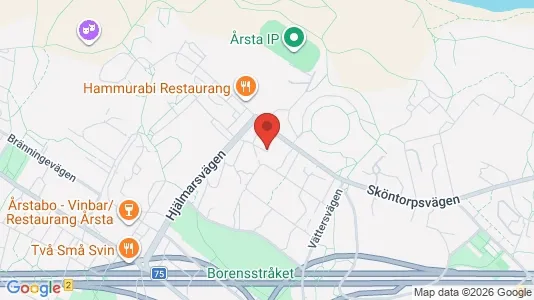 Bostadsrätter till salu i Hammarbyhamnen - kort over placeringen